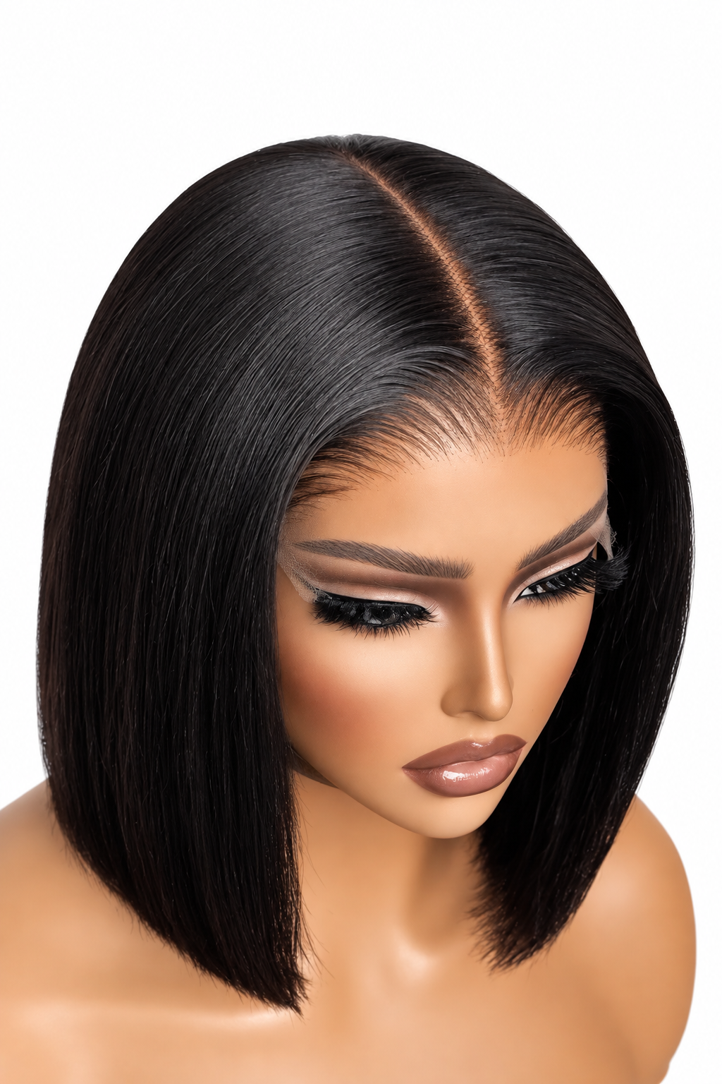 14 inch virgin hair bob hairstyle, sleek and natural look