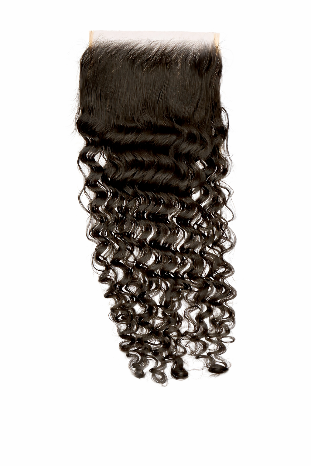 Vietnamese Burmese Curly Raw 5×5 Closure with natural soft bouncy curls and wide parting space