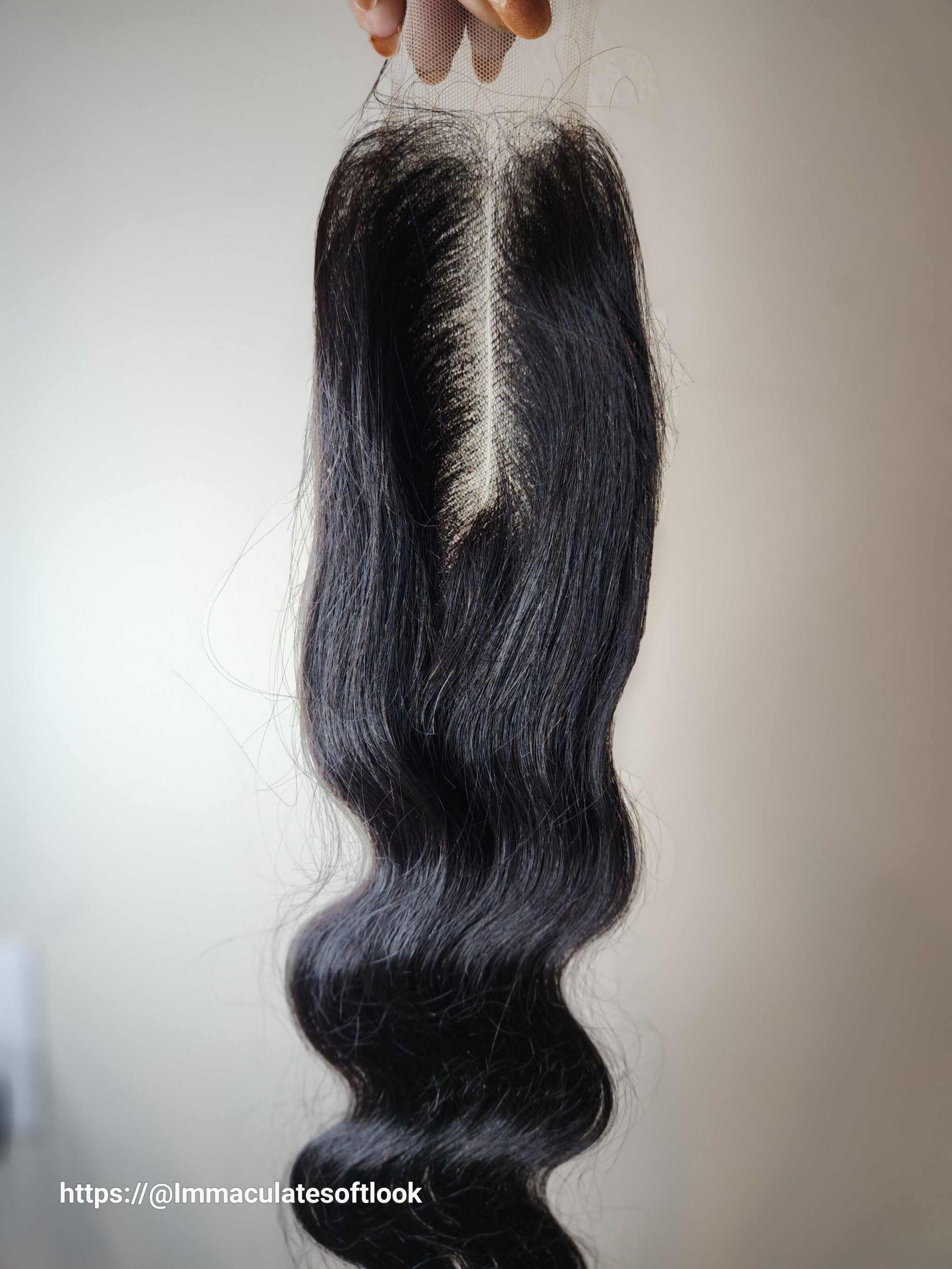 2x6 transparent lace closure with straight black human hair bundles showcasing HD closure hair extension options