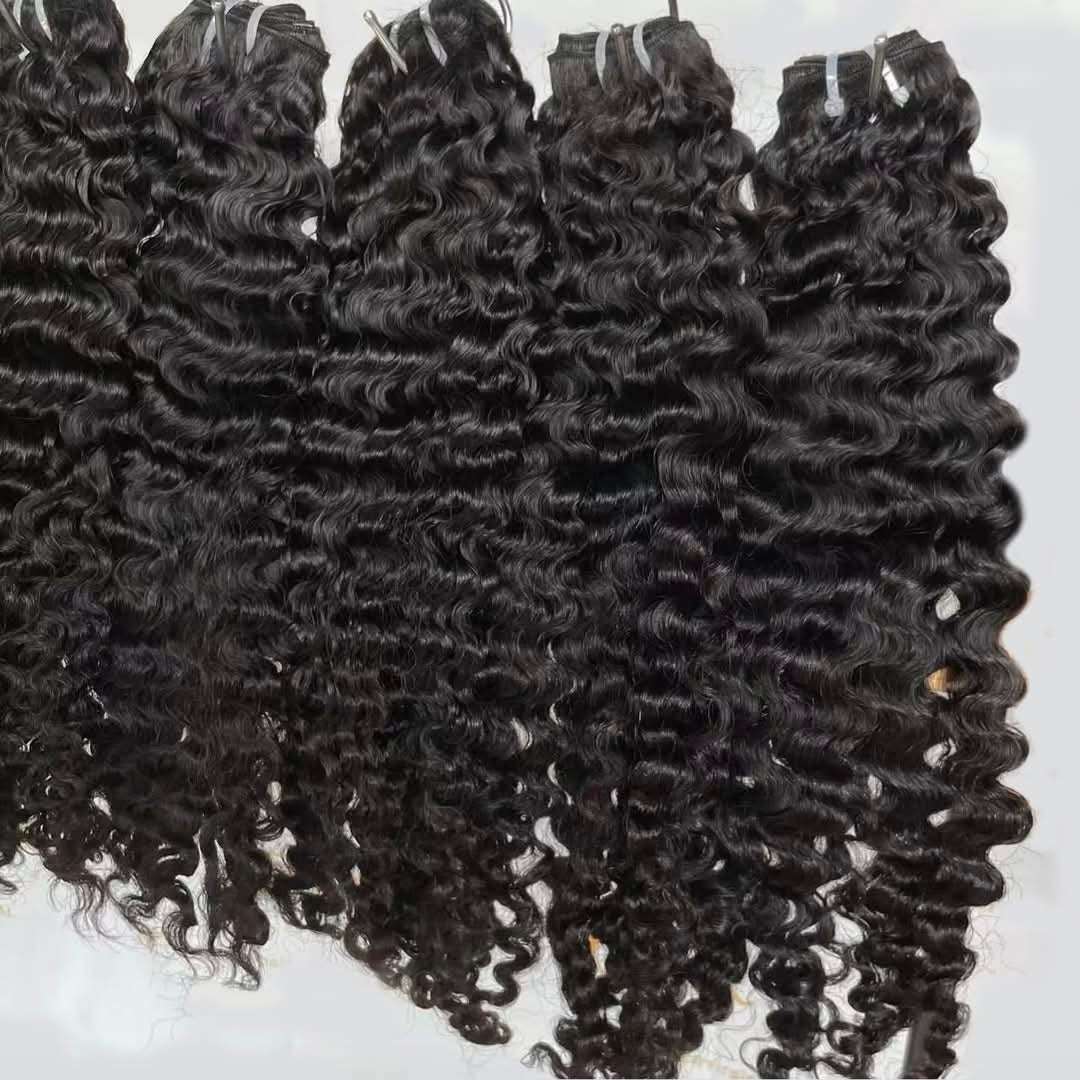 Vietnamese Burmese Curly hair bundles with soft, springy, and defined curls showcasing natural bounce and volume
