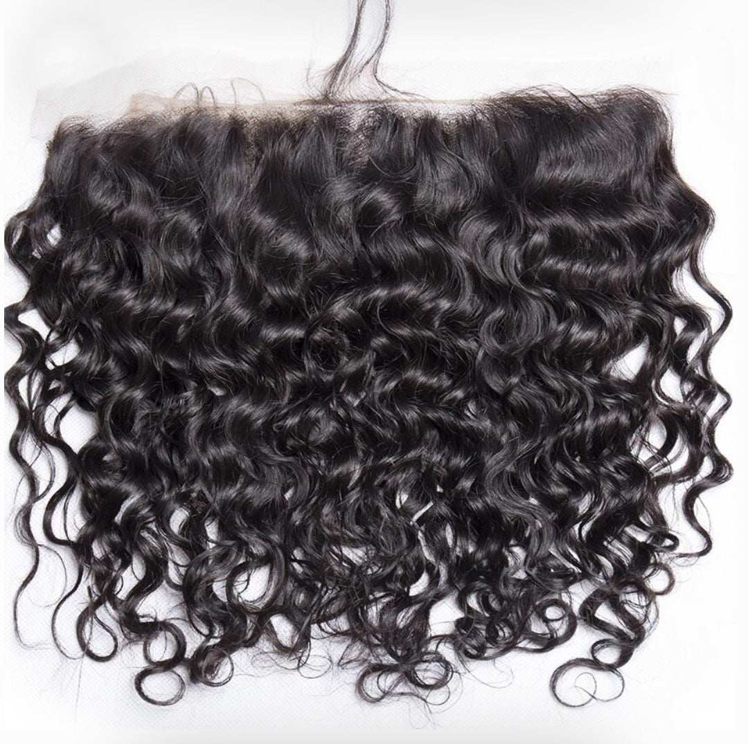 Malaysian Virgin Frontal - Water Wavy hair extension with natural waves