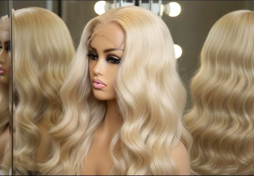 Bodywave 613 Virgin blonde hair with 250% density and soft body wave texture