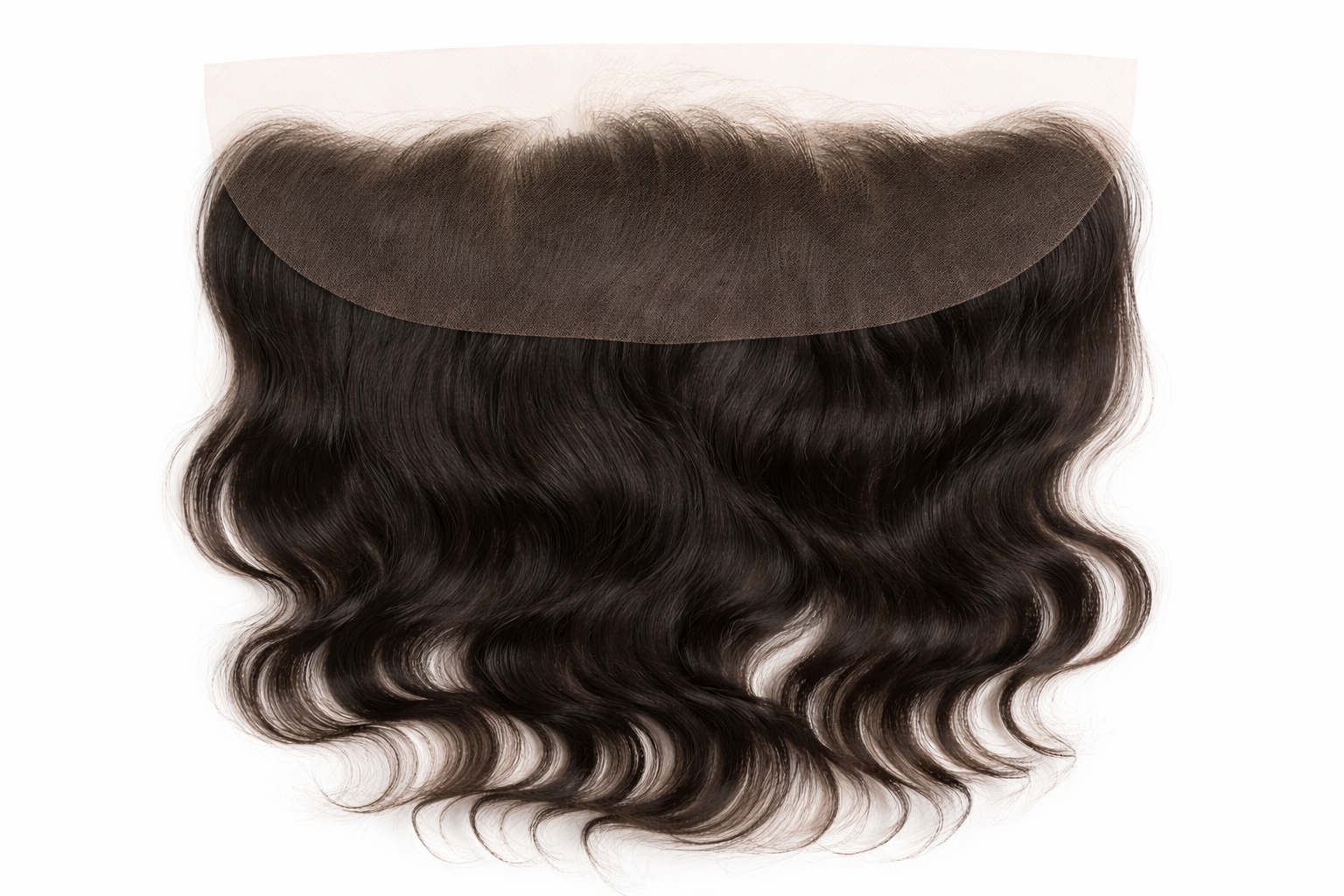 Close-up of HD Frontal Raw Collection showing natural hairline with ultra-thin HD lace and full frontal coverage