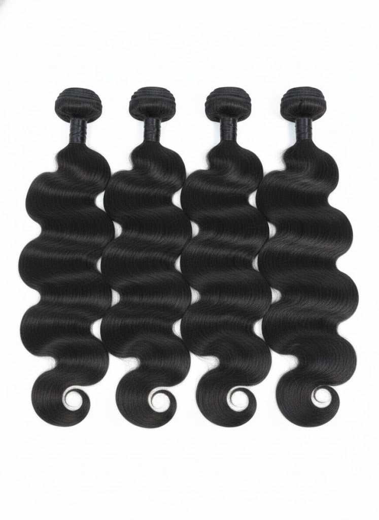 Malaysian Virgin Human Hair Body Wave Bundles soft natural waves 10 to 30 inches
