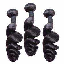 Hair bundles loose wave, Brazilian virgin unprocessed human hair extensions.
