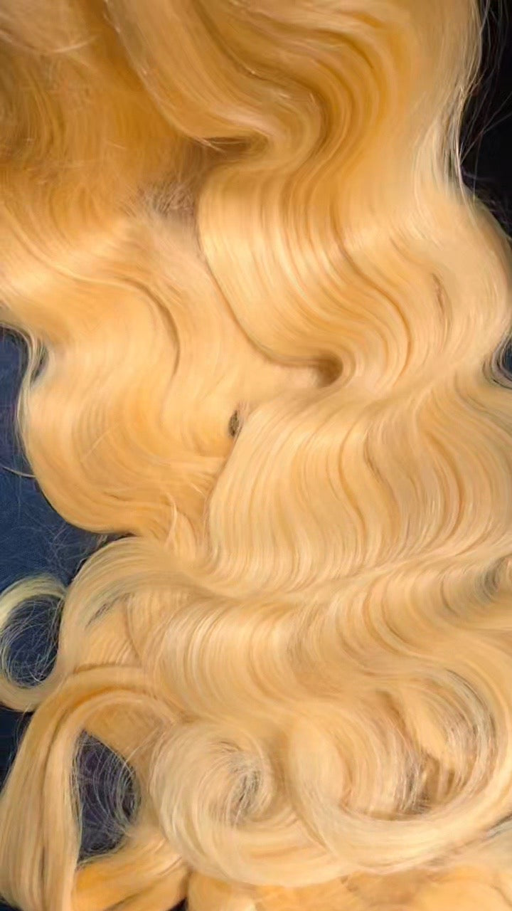 613 Blonde Body Wave 100% human hair bundles premium quality
