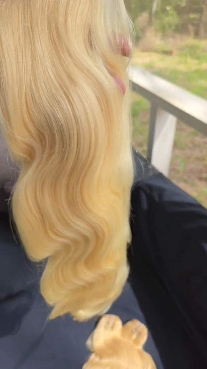 613 Blonde Body Wave premium 100% human hair bundle
