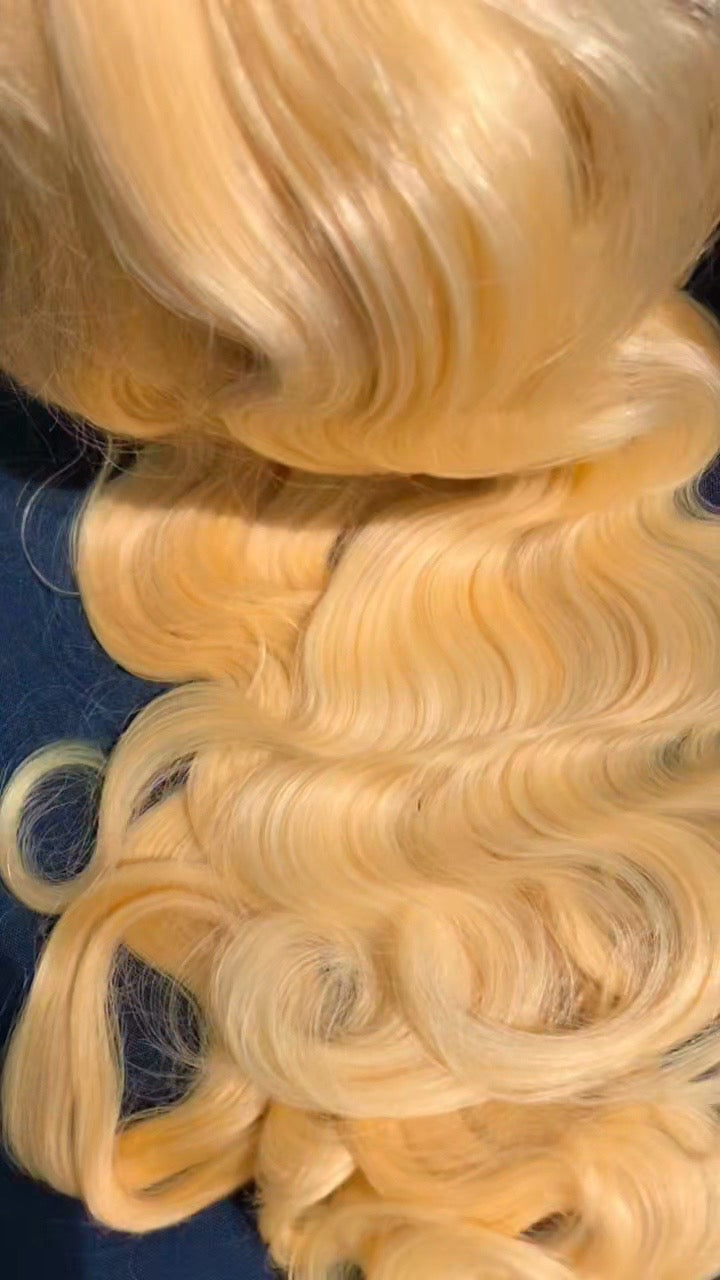 613 Blonde Body Wave premium 100% human hair bundles