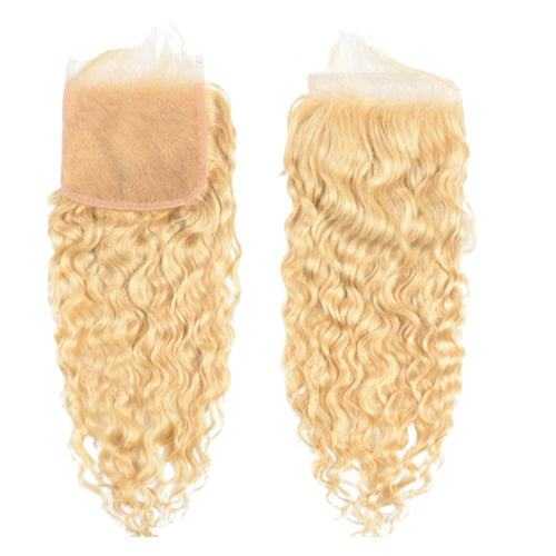 613 water wavy hair frontal with natural curls.