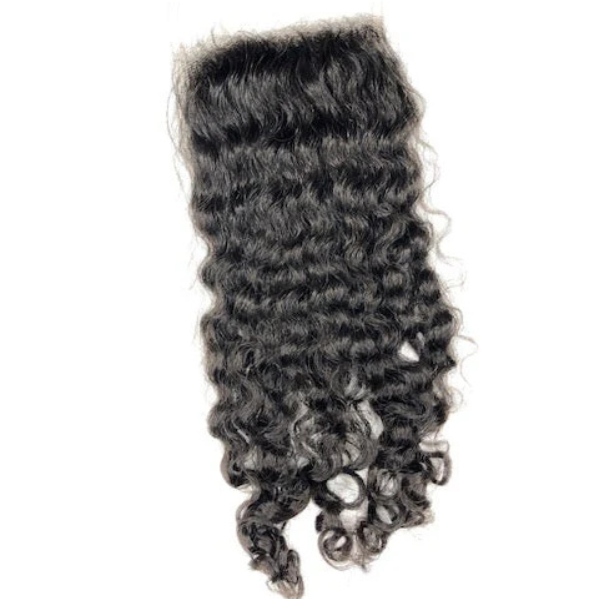 Vietnamese Raw 5x5 closure with soft, bouncy Burmese curls on natural hair