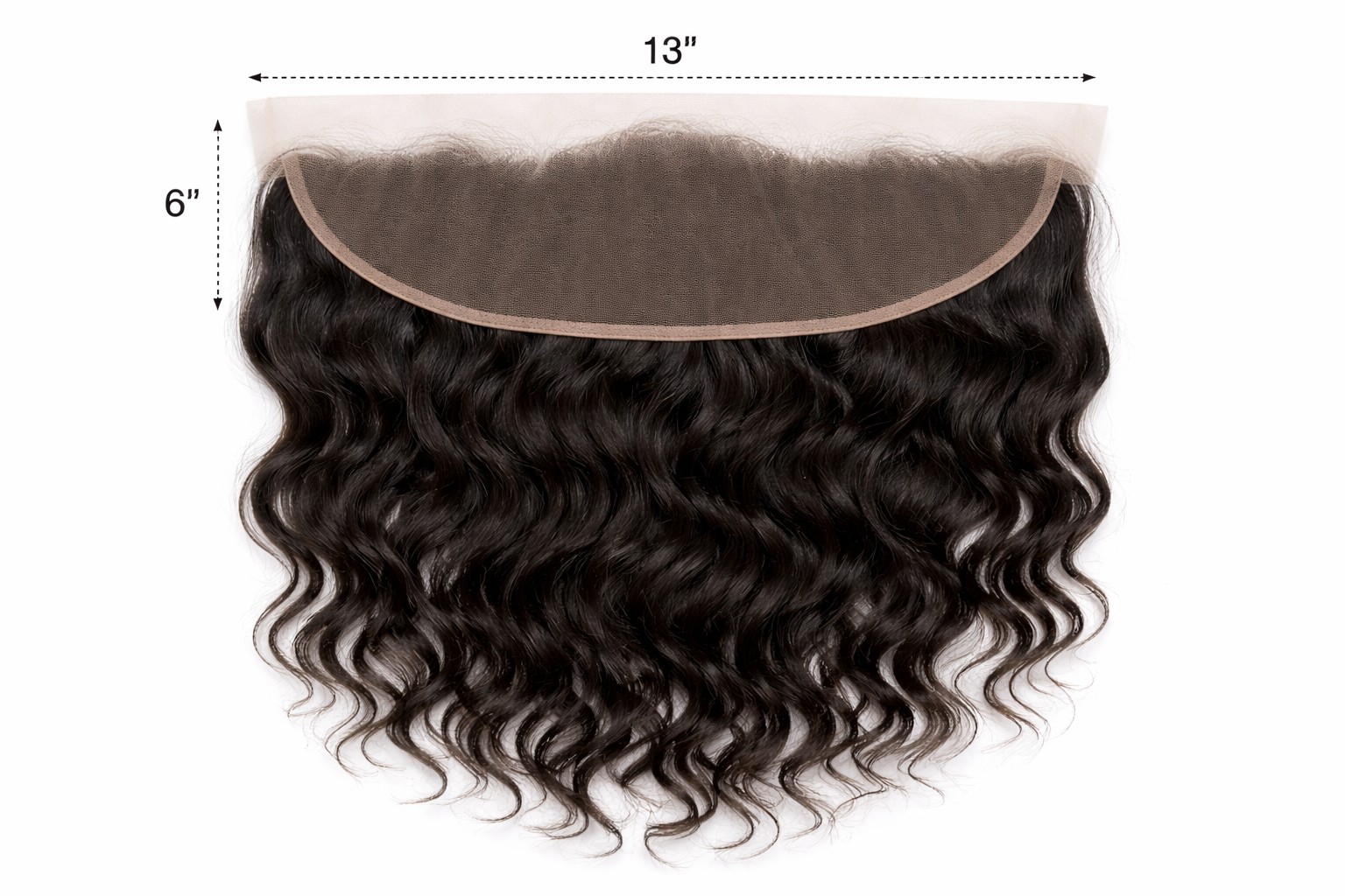 Close-up of HD Frontal Raw Collection hairpiece with ultra-thin HD lace and natural density for seamless scalp blending