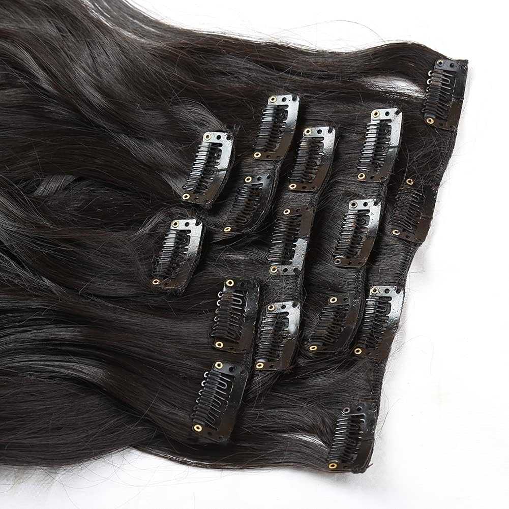 Clip-in body wave extensions with 10 clips, Remy human hair, full and thick texture Clip-In Body Wave